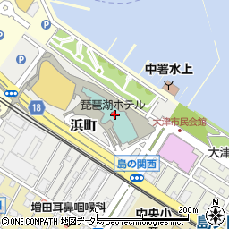 琵琶湖ホテル　婚礼予約周辺の地図