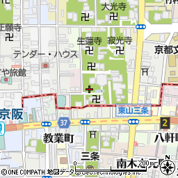 京都府京都市左京区法皇寺町周辺の地図