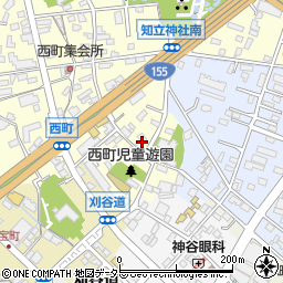 愛知県知立市西町西80周辺の地図