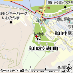 京都府京都市西京区嵐山虚空蔵山町3周辺の地図