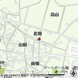 愛知県豊田市和会町北畑周辺の地図