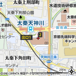 京都市役所　右京区役所市民窓口課記録担当周辺の地図