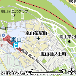 京都府京都市西京区嵐山茶尻町32周辺の地図