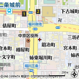 京都府京都市中京区三坊堀川町周辺の地図