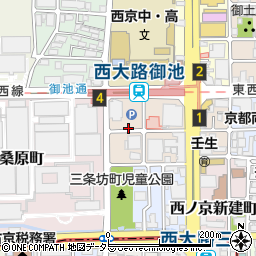 京都府京都市中京区西ノ京下合町周辺の地図