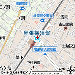 愛知県東海市周辺の地図