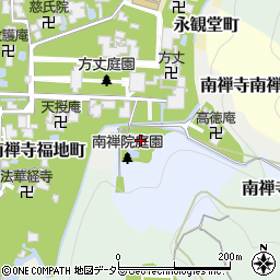 南禅院周辺の地図