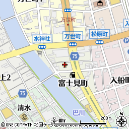 ファミリーマート清水富士見町店周辺の地図