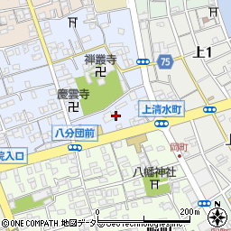 静岡県静岡市清水区上清水町3周辺の地図