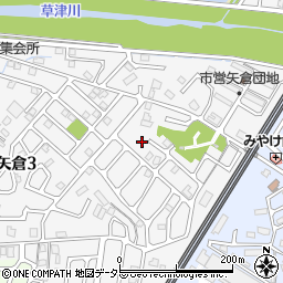 西矢倉ハイツＡ棟周辺の地図