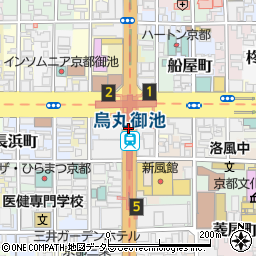 烏丸御池駅周辺の地図