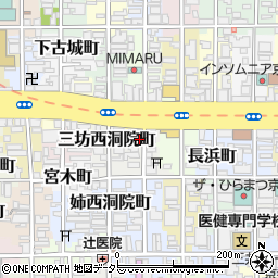 京都府京都市中京区津軽町周辺の地図