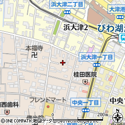 滋賀県大津市長等3丁目2周辺の地図