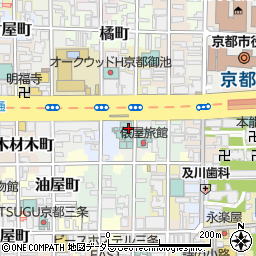 京都府京都市中京区中白山町周辺の地図