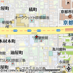 京都府京都市中京区中白山町周辺の地図