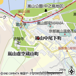 嵐山温泉開発株式会社周辺の地図
