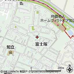 愛知県知立市山屋敷町富士塚周辺の地図