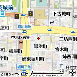 京都府京都市中京区鍛冶町184周辺の地図