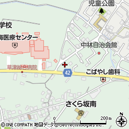 滋賀県草津市矢橋町1545周辺の地図
