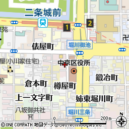 京都府京都市中京区上巴町428-1周辺の地図