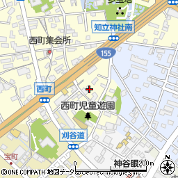 愛知県知立市西町西77周辺の地図
