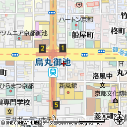 京都府京都市中京区梅屋町周辺の地図