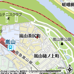 京都府京都市西京区嵐山茶尻町33周辺の地図