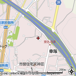 愛知県岡崎市岩津町車塚55周辺の地図