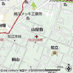 愛知県知立市山屋敷町山屋敷周辺の地図