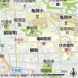 京都府亀岡市本町周辺の地図