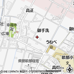 愛知県豊田市畝部西町御手洗周辺の地図