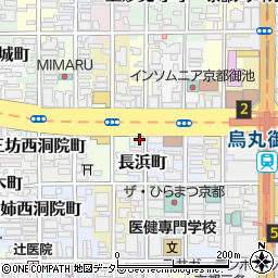 京都府京都市中京区長浜町周辺の地図