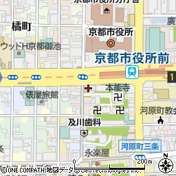 京都中央信用金庫御池支店周辺の地図
