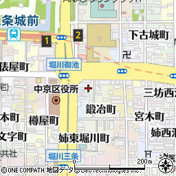 京都府京都市中京区鍛冶町185周辺の地図