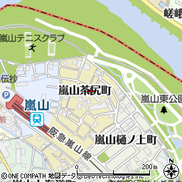 京都府京都市西京区嵐山茶尻町37周辺の地図