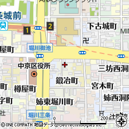 リーガル京都二条城東周辺の地図