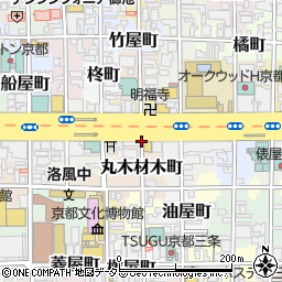 京都府京都市中京区丸木材木町周辺の地図