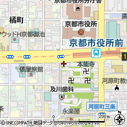京都市役所保健福祉局　保健福祉部監査指導課周辺の地図