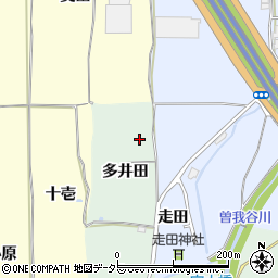 京都府亀岡市曽我部町重利多井田周辺の地図