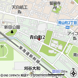 メナードフェイシャルサロン刈谷青山店周辺の地図