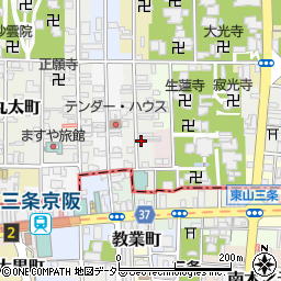京都府京都市左京区和国町396周辺の地図