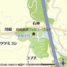 岡崎ファミリーゴルフ倉庫周辺の地図