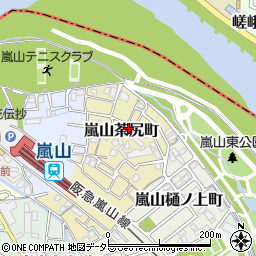京都府京都市西京区嵐山茶尻町36周辺の地図