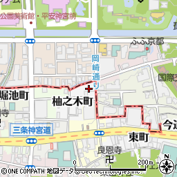 京都府京都市東山区柚之木町周辺の地図