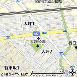 静岡県静岡市清水区大坪周辺の地図