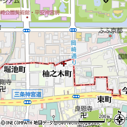京都府京都市東山区柚之木町350周辺の地図