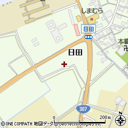 滋賀県蒲生郡日野町日田周辺の地図