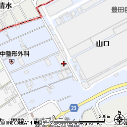 愛知県大府市長草町山口周辺の地図