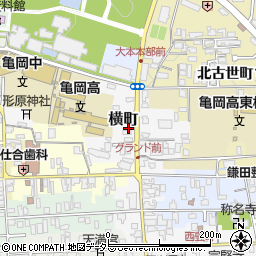 〒621-0812 京都府亀岡市横町の地図