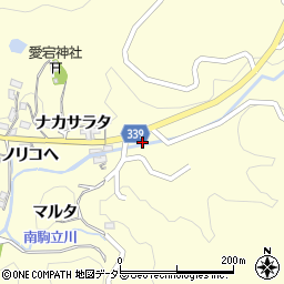 愛知県岡崎市駒立町ナカサラタ38-1周辺の地図
